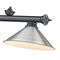 Z-Lite Cordon 3 Light Billiard, Bronze Plate & Brushed Nickel 2306-3BP-BN15 - alternate 6